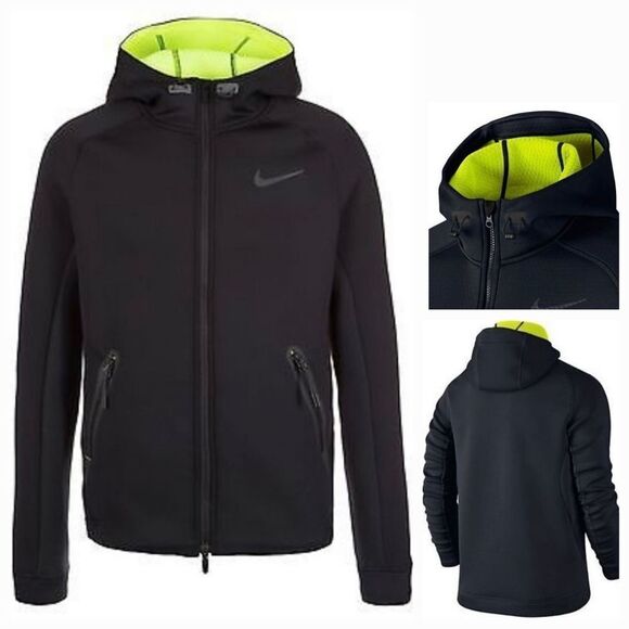 🔸️Nike Black Sphere Therma Fit Max Tech Hood Training Jacket Mens Medium - Picture 13 of 13